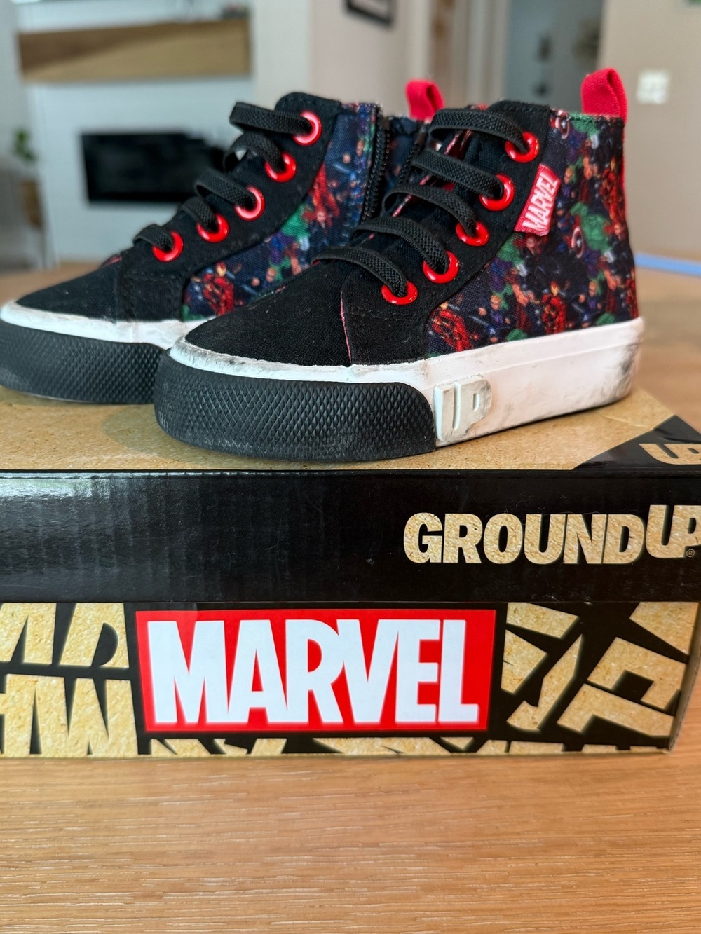 Ground Up x Marvel Toddler High Top Sneakers | Size 6 | Worn Twice | EUC